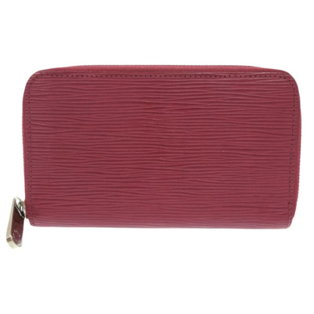 Louis Vuitton Zippy Compact Wallet Epi Fuschia Pink Round Zipper Long LV
